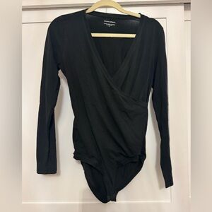 Banana Republic Black Long Sleeve Bodysuit